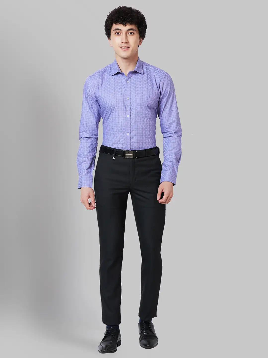 Men Comfort Fit Yellow Shirt