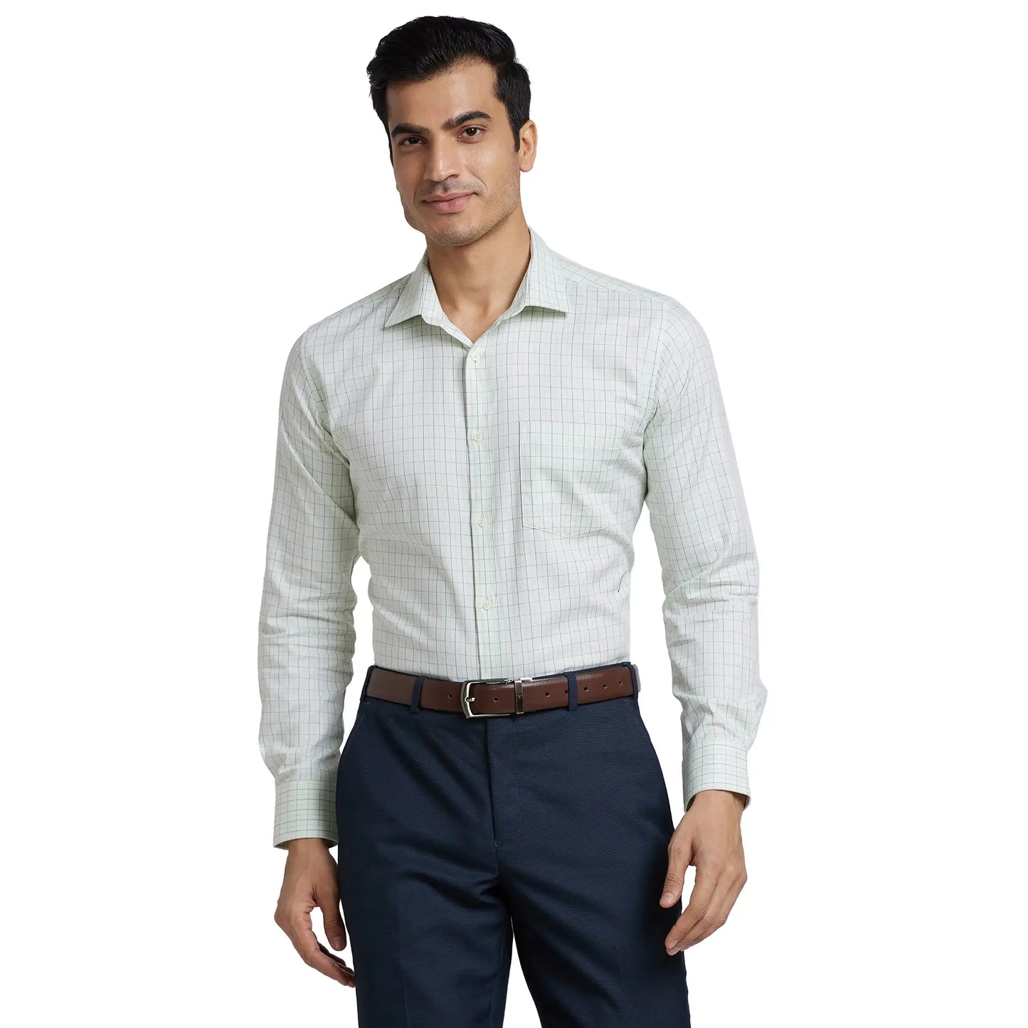 Men Slim Fit Pink Shirt