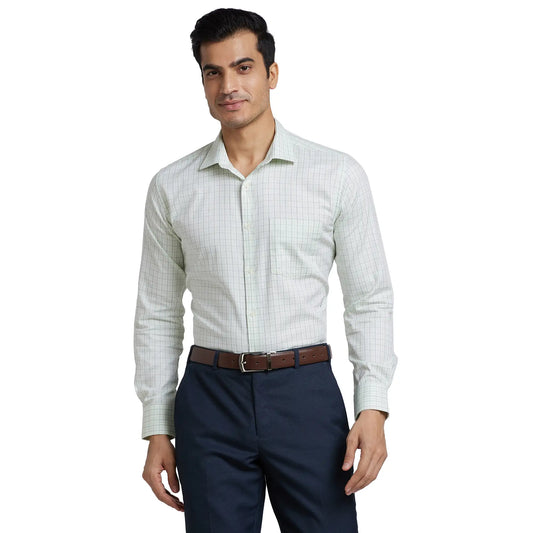 Men Slim Fit Pink Shirt