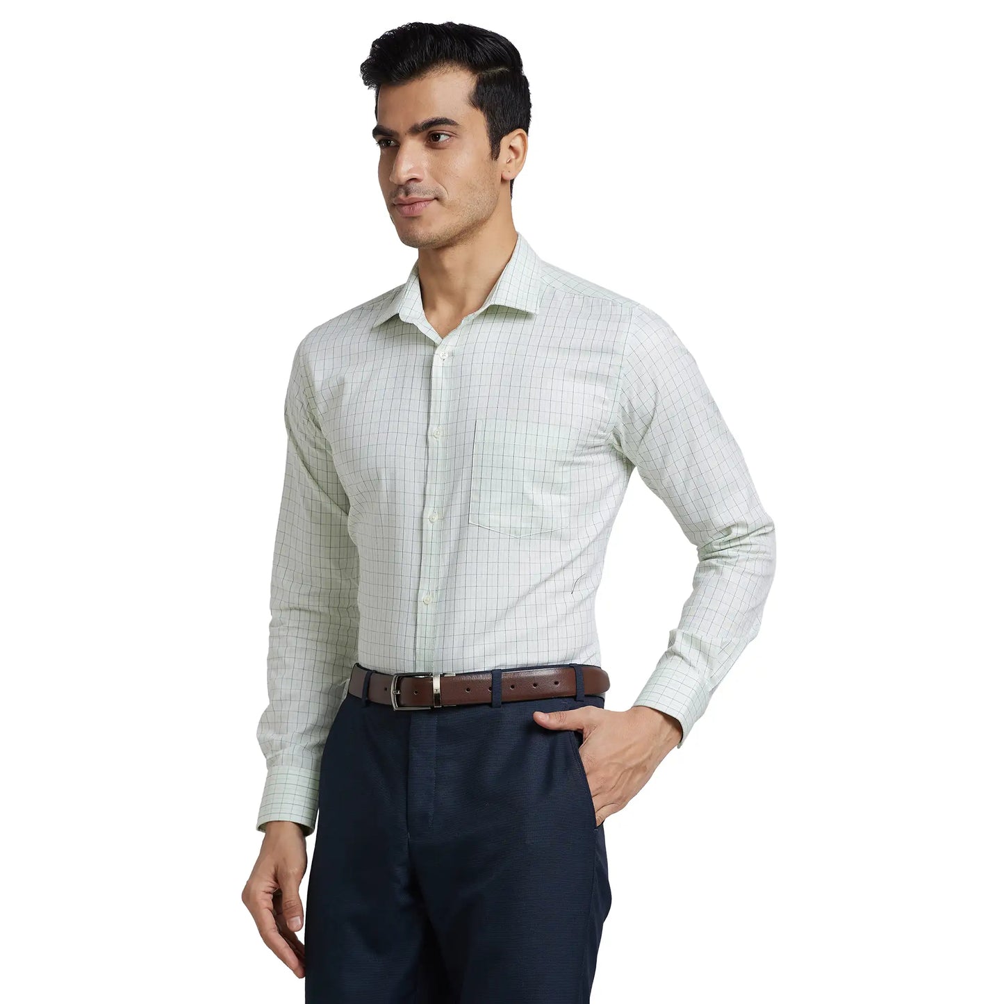 Men Slim Fit Pink Shirt