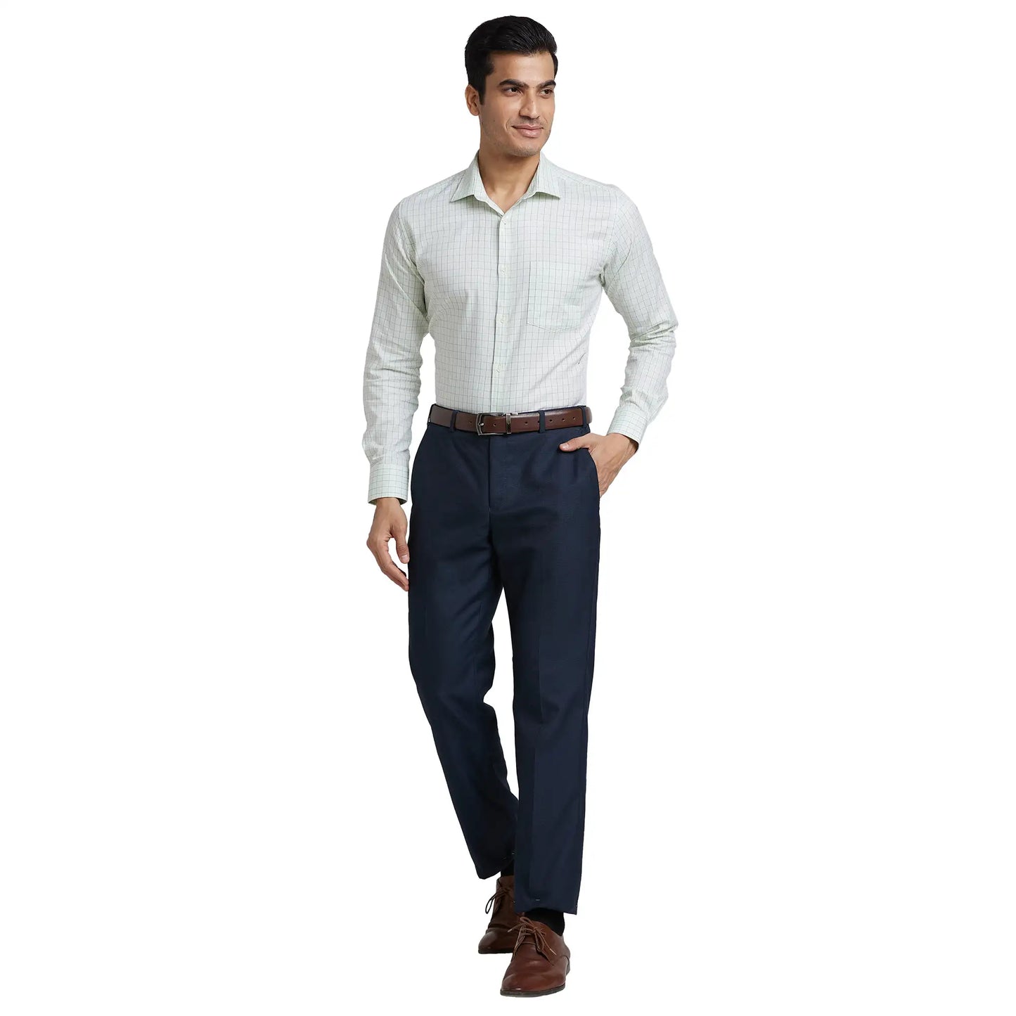 Men Slim Fit Pink Shirt
