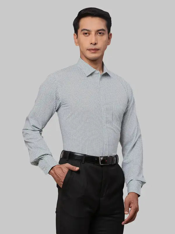 Men Slim Fit Blue Shirt