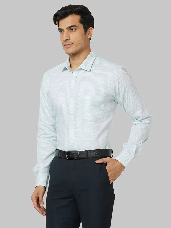 Men Slim Fit Yellow Shirt