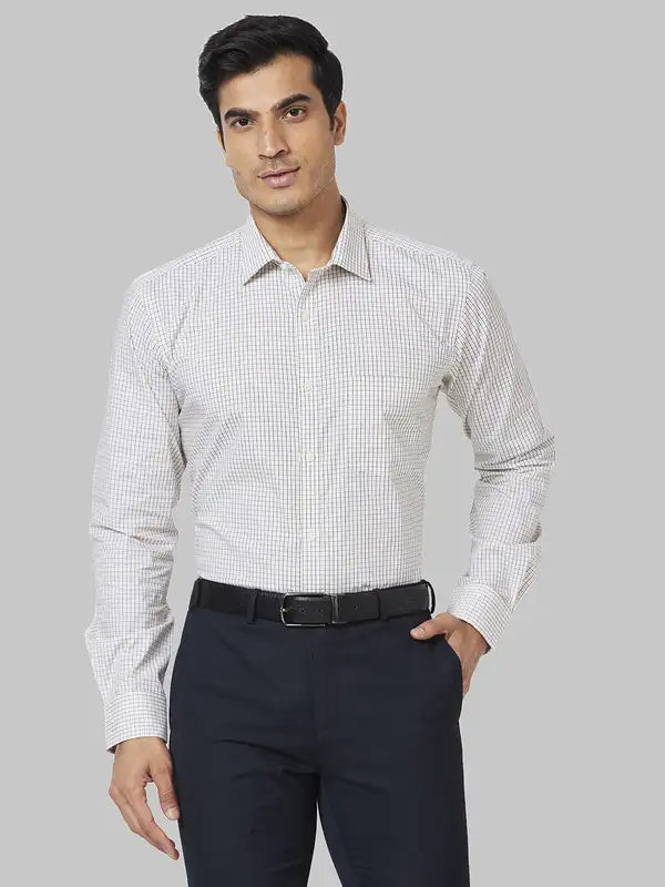 Men Slim Fit Grey Shirt