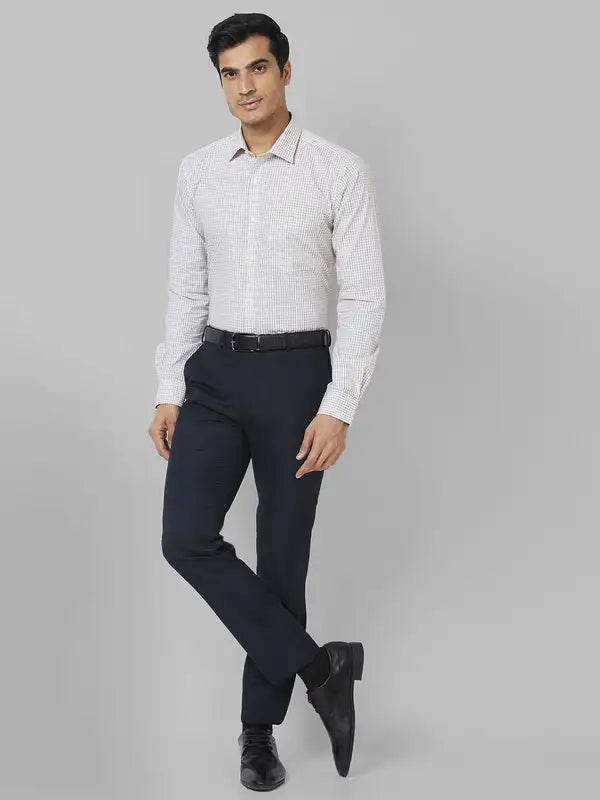 Men Slim Fit Grey Shirt