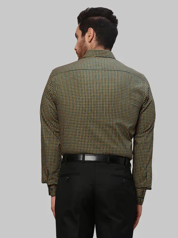 Men Slim Fit Green Shirt