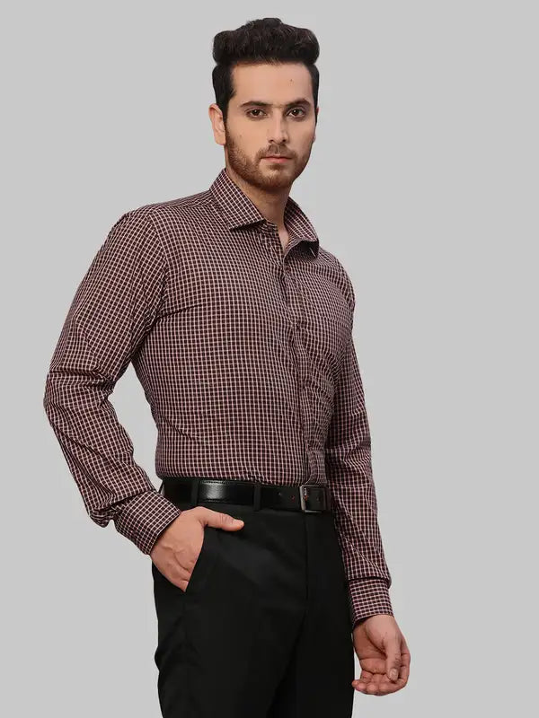 Men Slim Fit Fawn Shirt