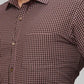 Men Slim Fit Fawn Shirt