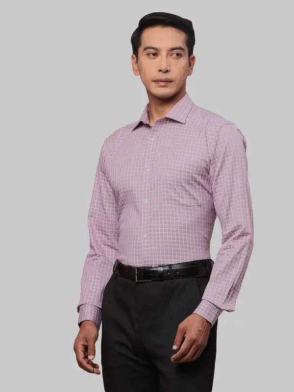 Men Slim Fit Violet Shirt