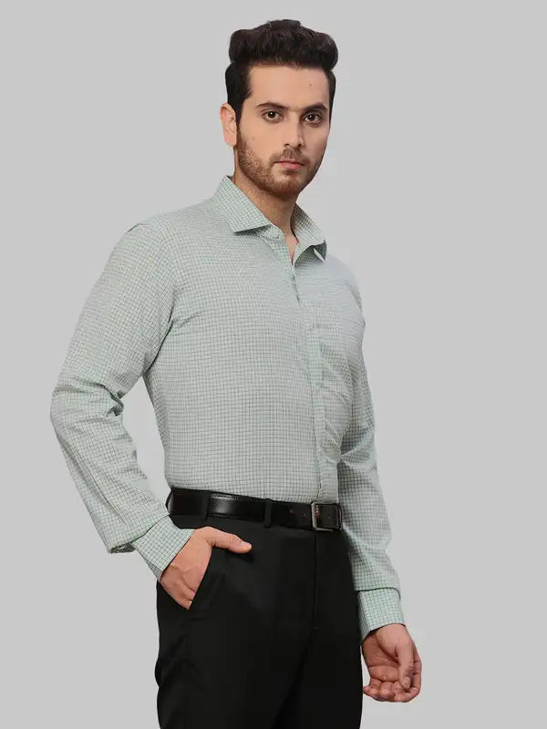 Men Slim Fit Petrol Shirt