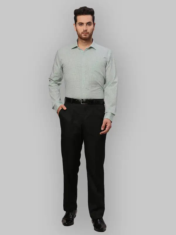 Men Slim Fit Petrol Shirt