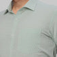 Men Slim Fit Petrol Shirt