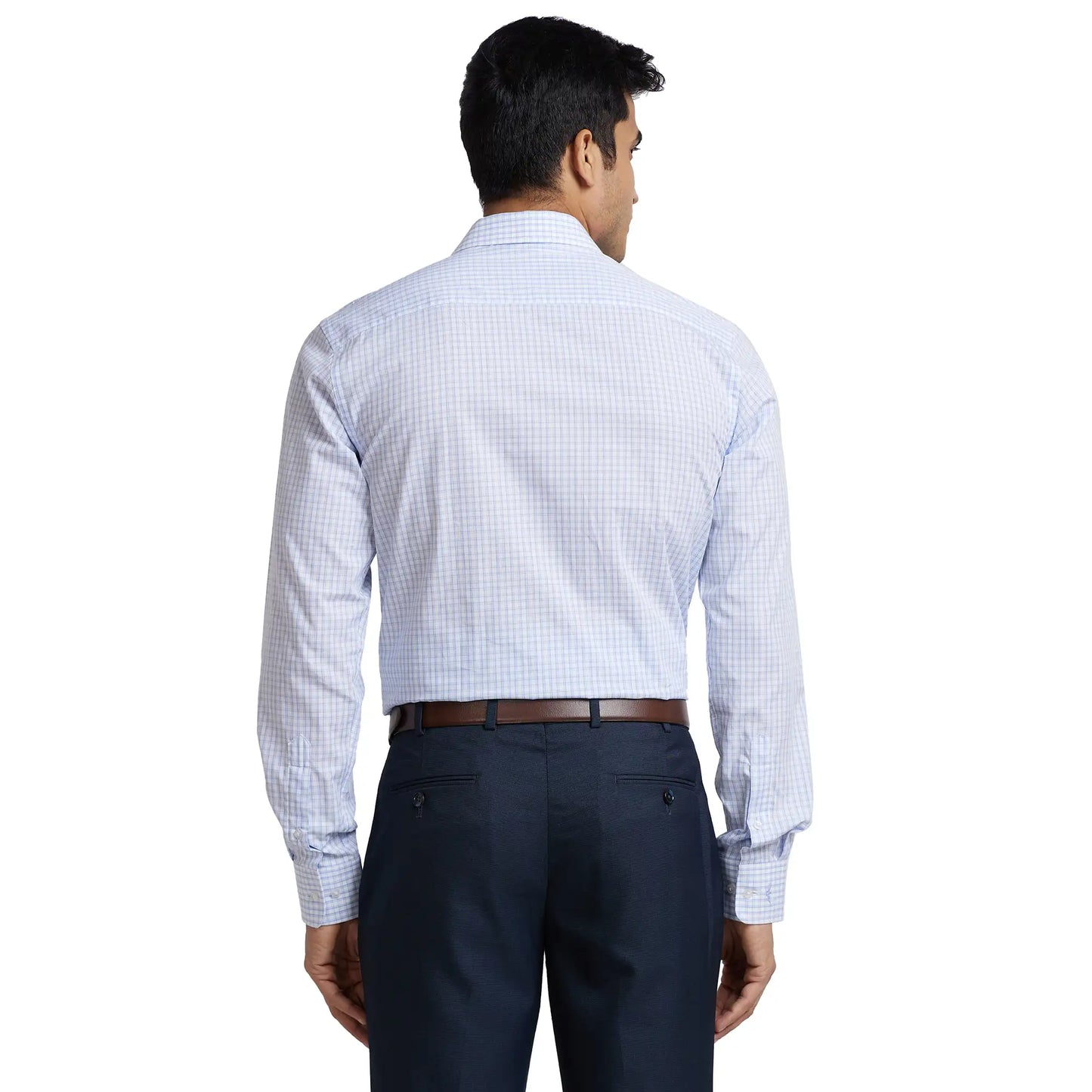 Men Slim Fit Light Blue Shirt