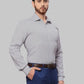 Men Slim Fit Violet Shirt