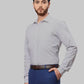 Men Slim Fit Violet Shirt