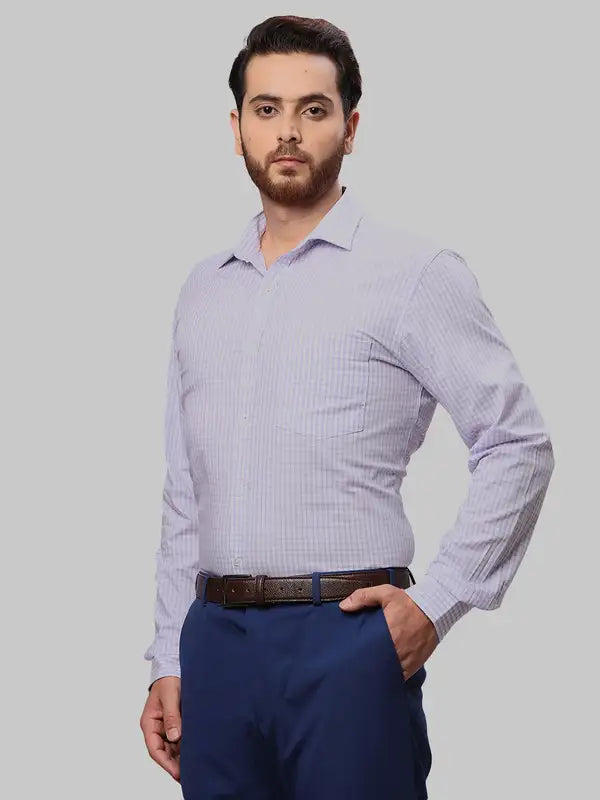 Men Slim Fit Blue Shirt