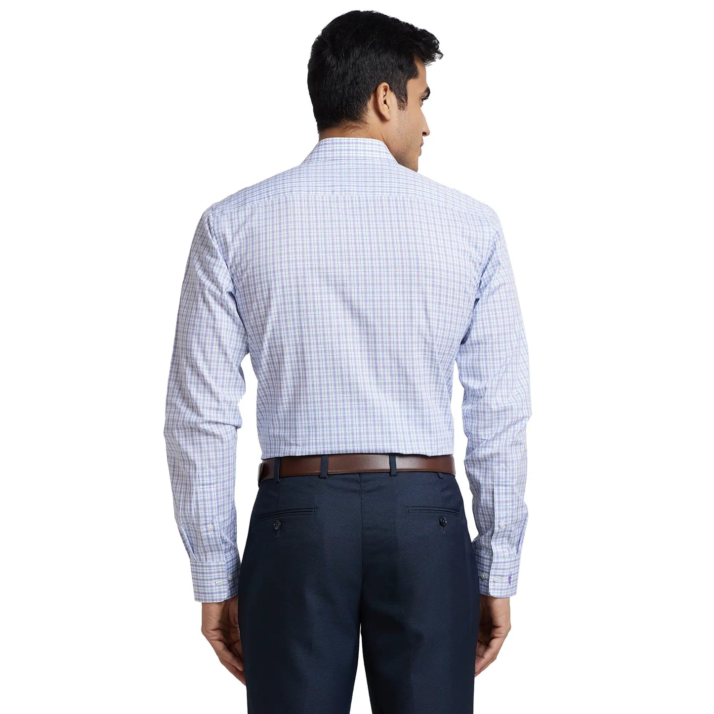 Men Slim Fit Light Blue Shirt