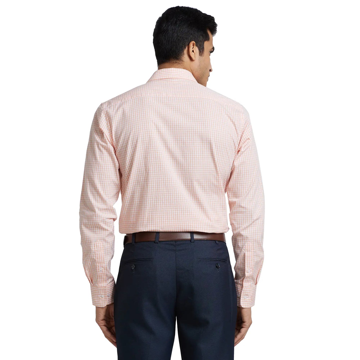 Men Slim Fit Light Fawn Shirt