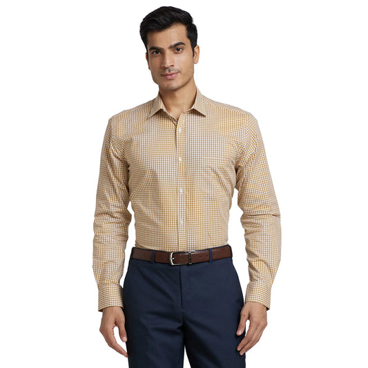 Men Slim Fit Light Green Shirt
