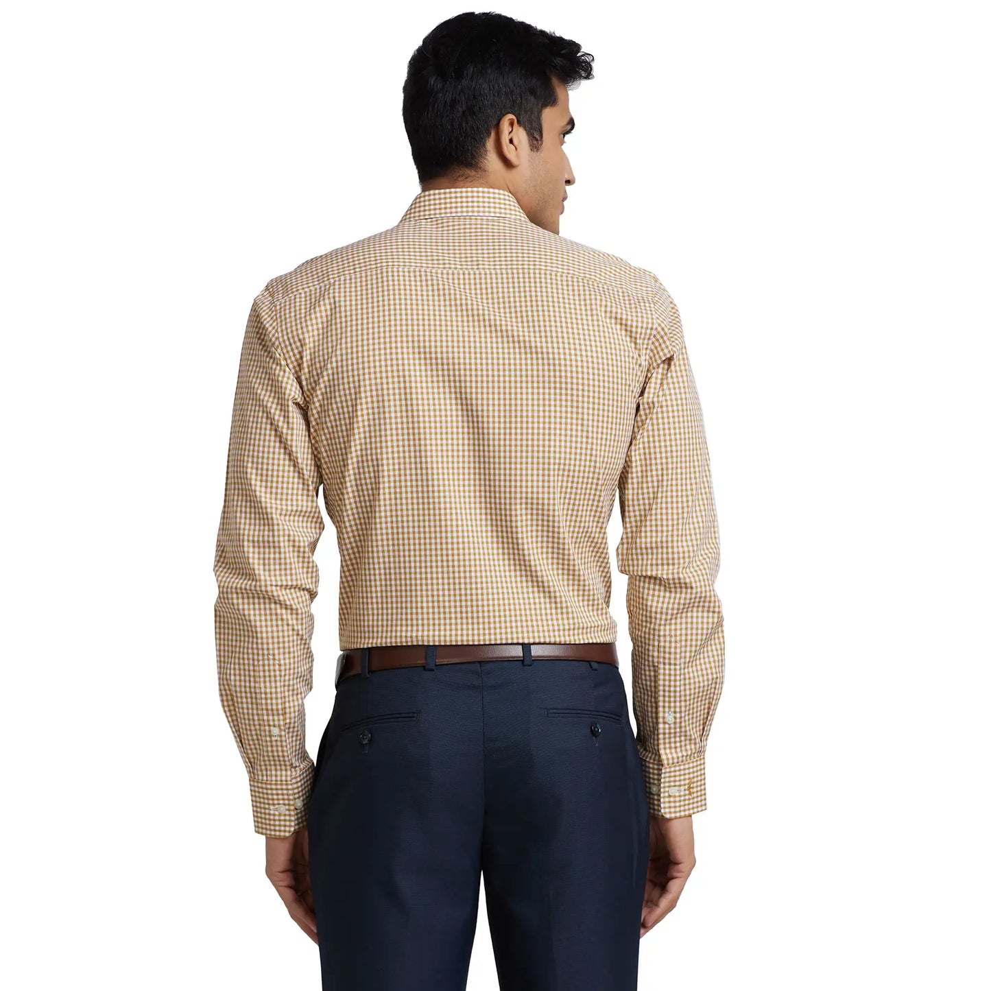 Men Slim Fit Light Green Shirt