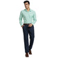 Men Slim Fit Green Shirt