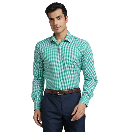 Men Slim Fit Blue Shirt