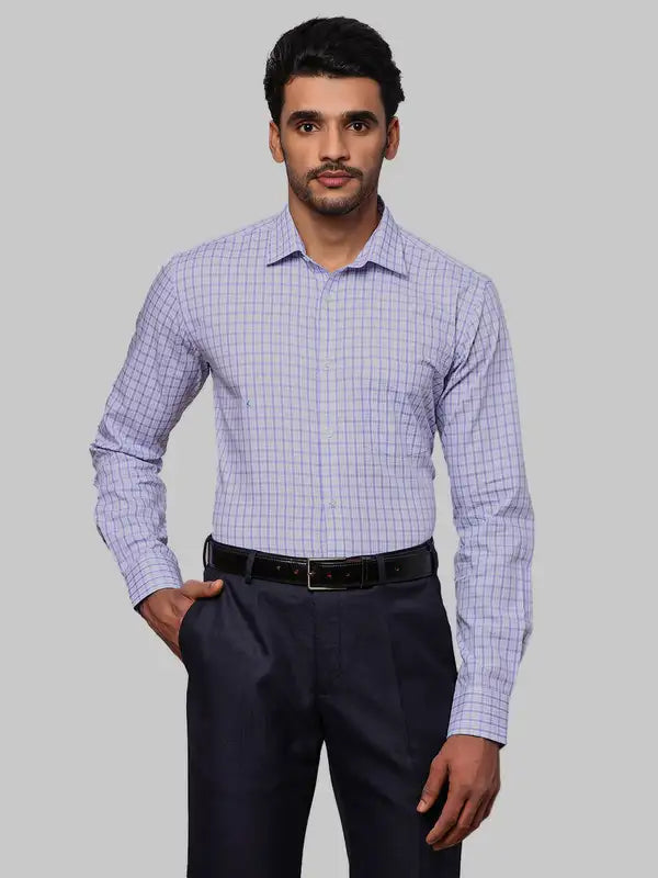 Men Slim Fit Yellow Shirt