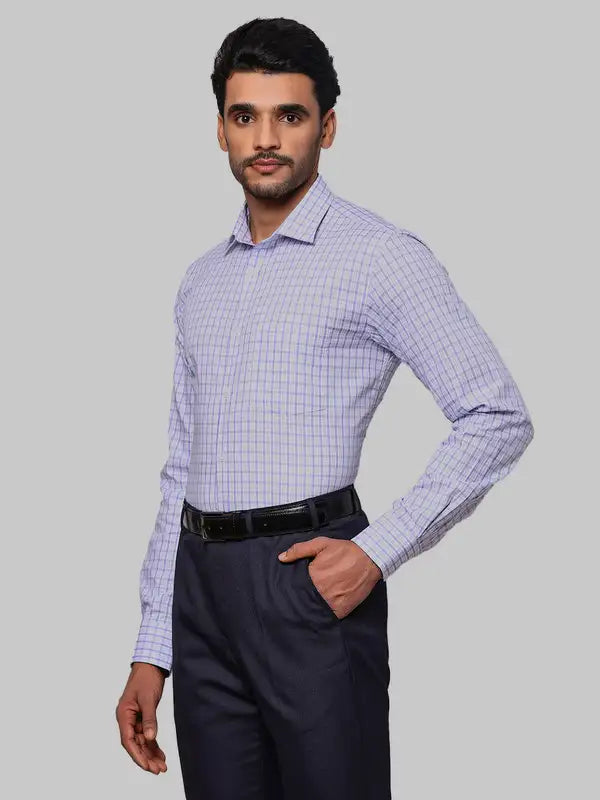 Men Slim Fit Yellow Shirt