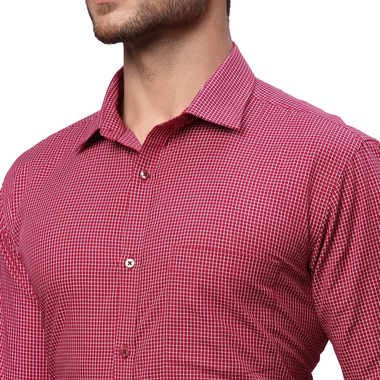 Men Slim Fit Light Green Shirt