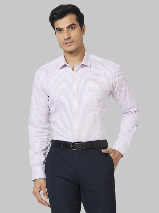Men Slim Fit Violet Shirt