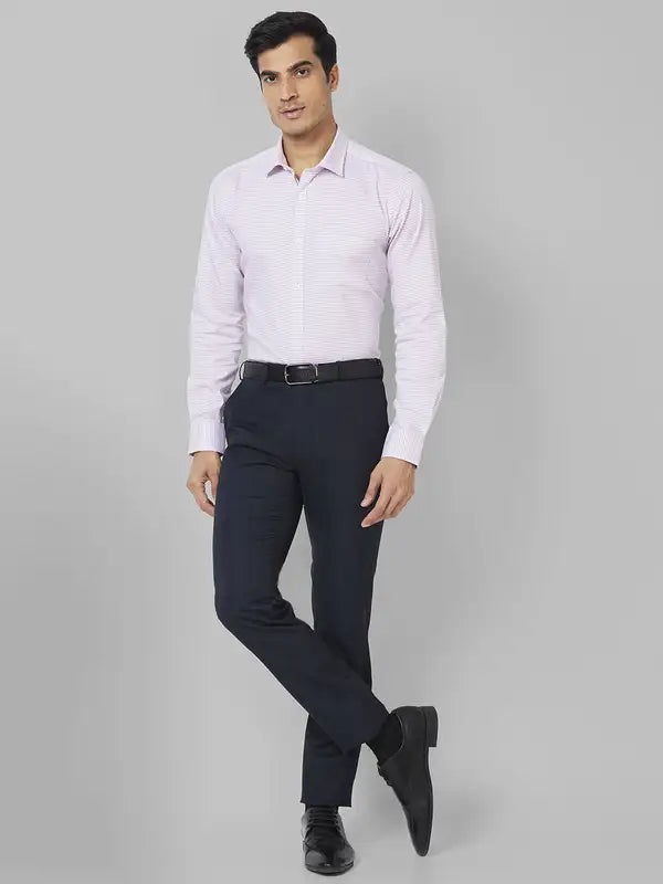 Men Slim Fit Violet Shirt