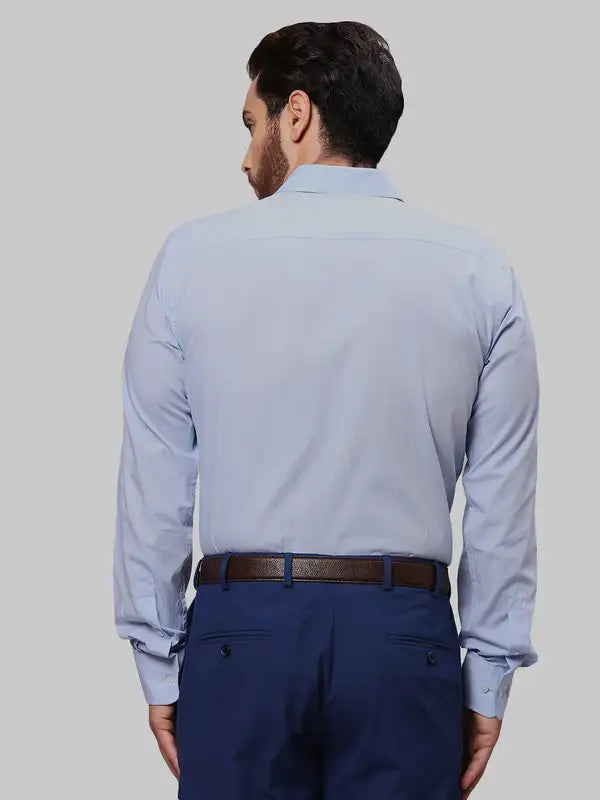 Men Slim Fit Blue Shirt