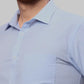 Men Slim Fit Blue Shirt