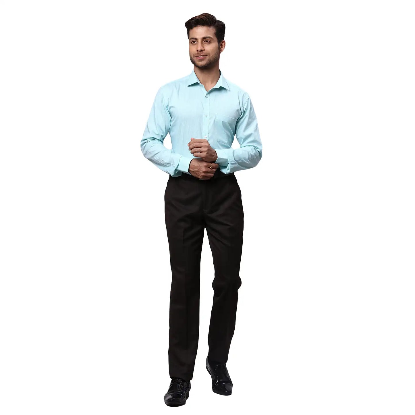 Men Slim Fit Pink Shirt