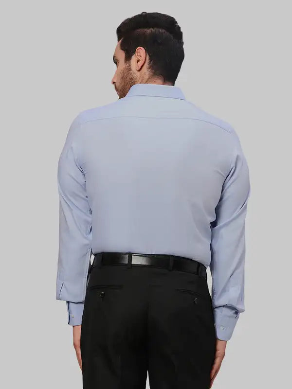 Men Slim Fit Blue Shirt