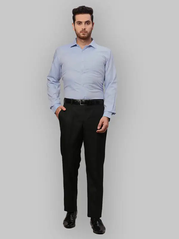 Men Slim Fit Blue Shirt
