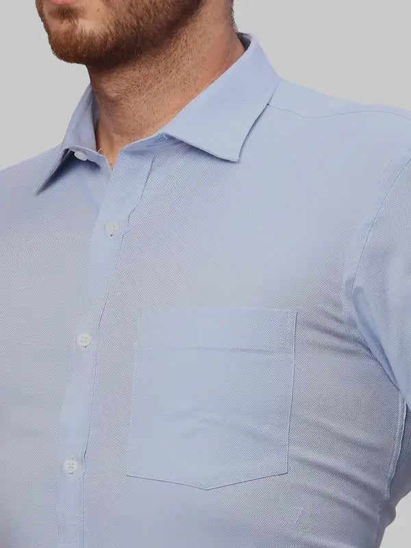 Men Slim Fit Blue Shirt