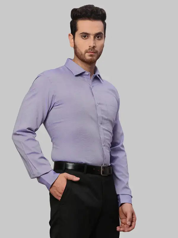 Men Slim Fit Blue Shirt