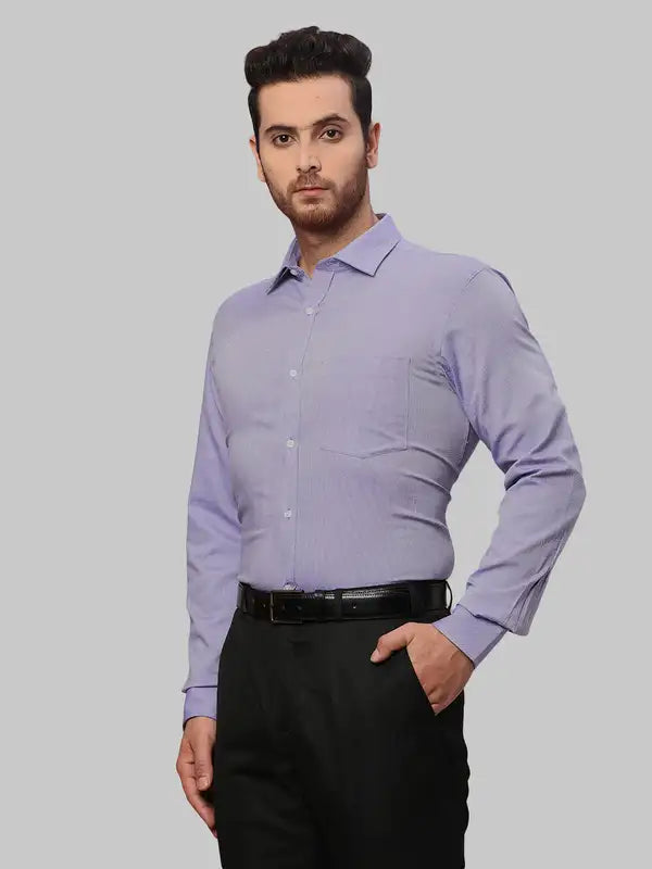 Men Slim Fit Blue Shirt