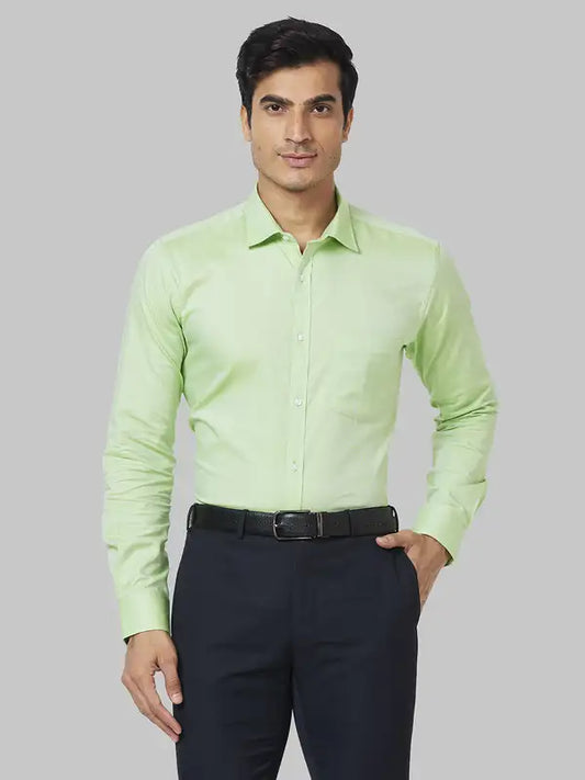 Men Slim Fit Petrol Shirt