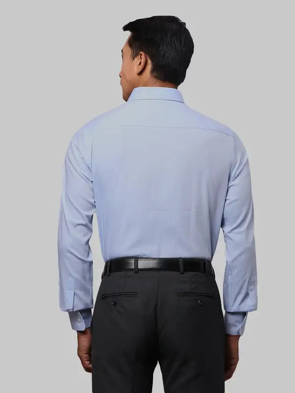 Men Slim Fit Blue Shirt