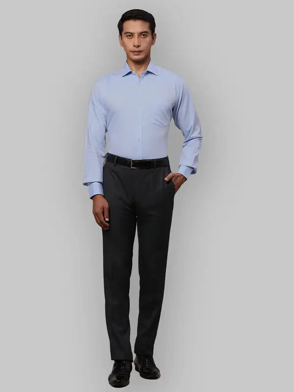 Men Slim Fit Blue Shirt