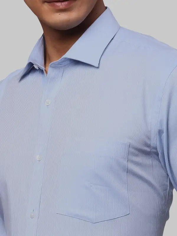 Men Slim Fit Blue Shirt