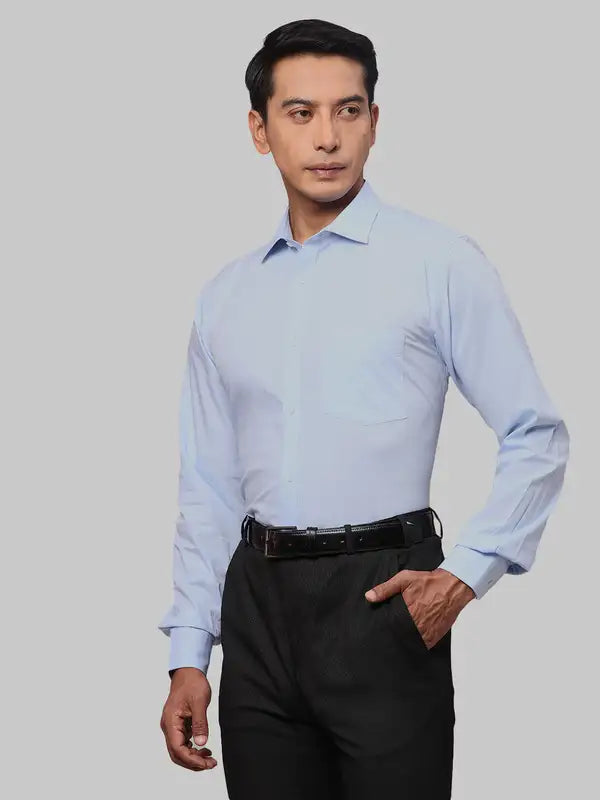 Men Slim Fit Grey Shirt