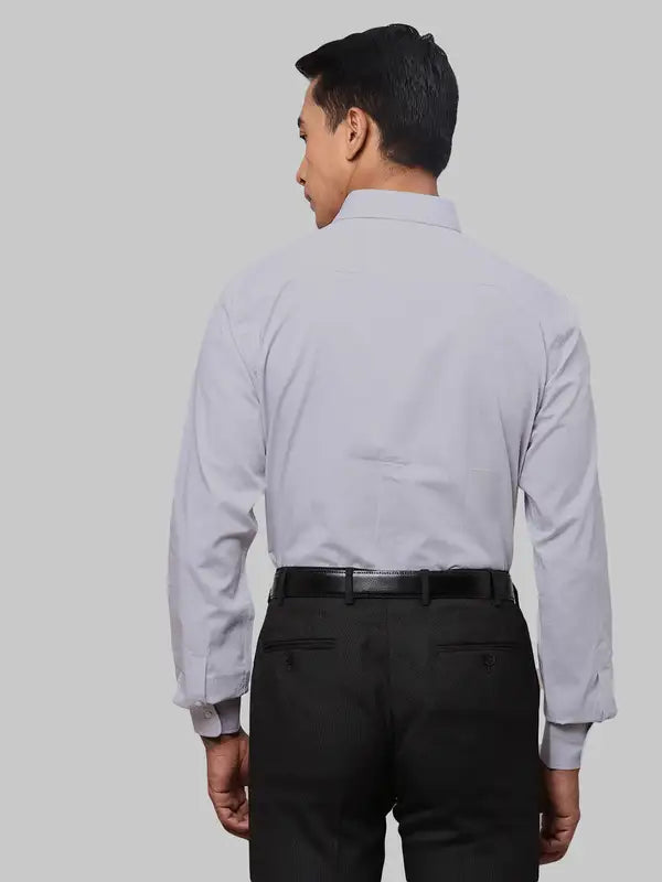 Men Slim Fit Grey Shirt