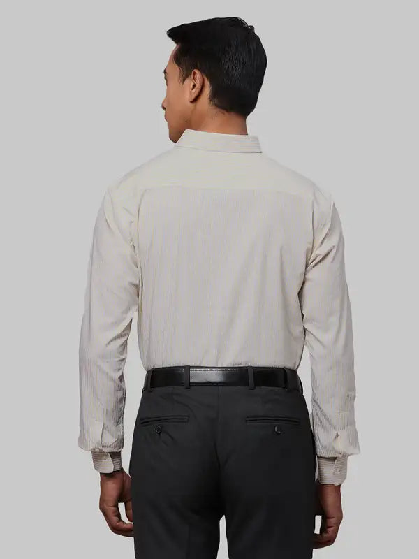 Men Slim Fit Orange Shirt