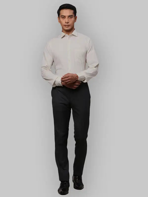 Men Slim Fit Orange Shirt
