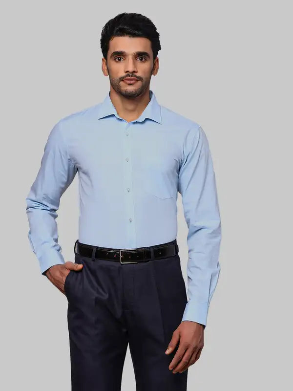 Men Slim Fit Grey Shirt