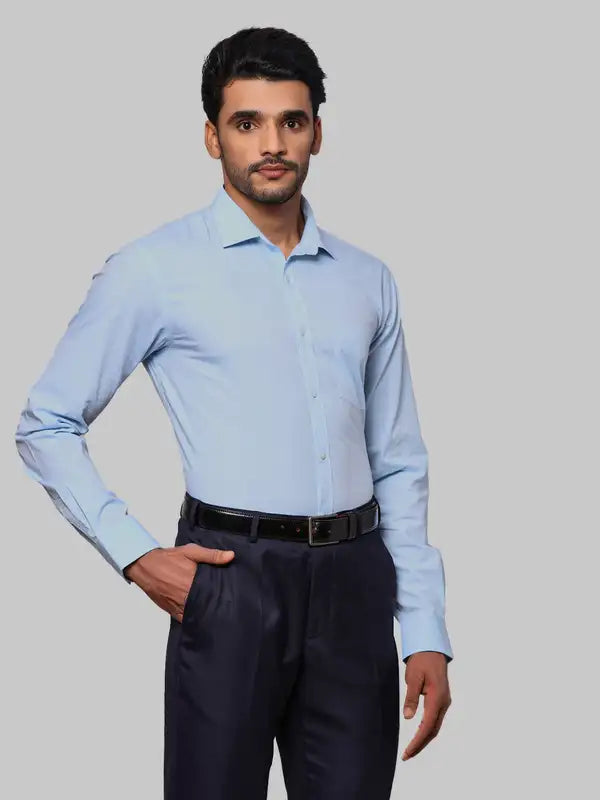 Men Slim Fit Grey Shirt