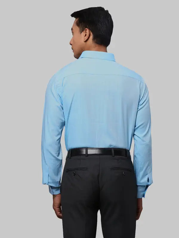 Men Slim Fit Blue Shirt